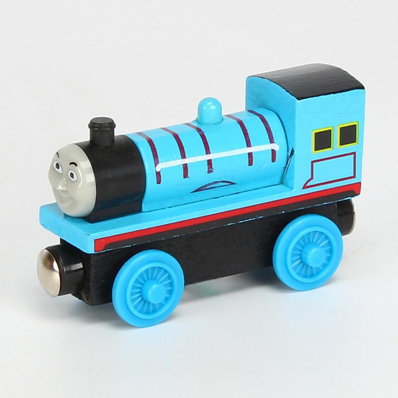 Colorful Wooden Magnetic Train Set For Kids With Interactive Push-pull Features