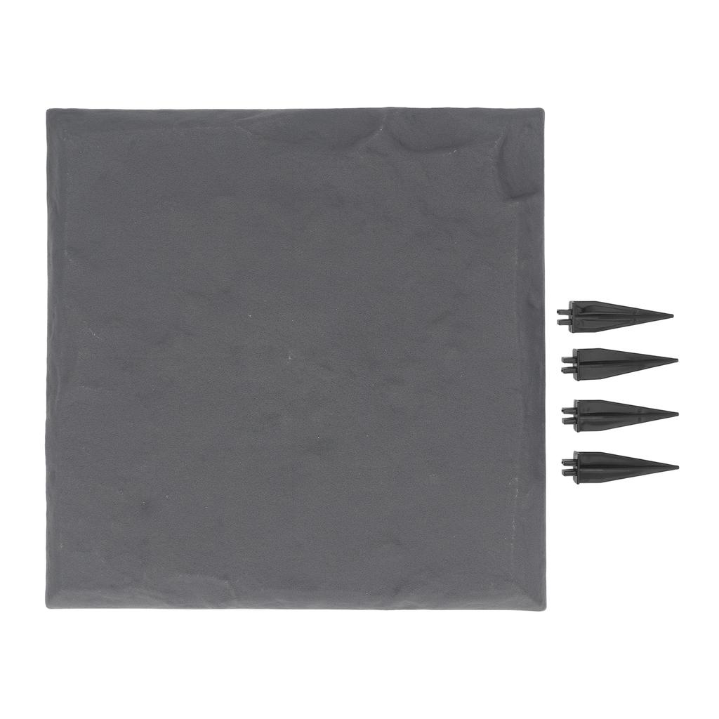 Stepping Stone with Ground Stakes Polypropylene Resin Weatherproof Garden Decor Stepping Stone for Lawn Outdoor