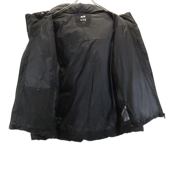Uniqlo Long Sleeve Seamless Down Jacket L Black Series Hood Men's Used