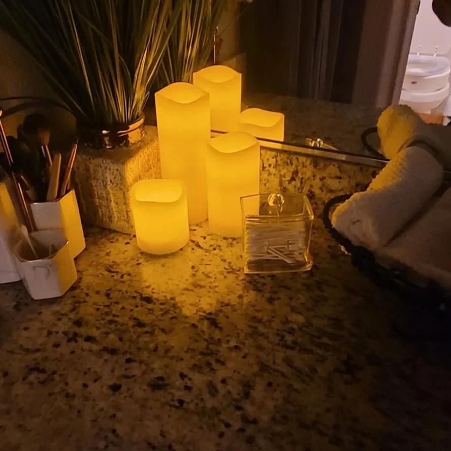 Flameless Flickering LED Candles Lamp Home Decoration Battery Powered Candles for Wedding Decor Birthday Party Supplies Warm