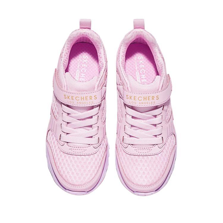 Skechers Street Girls Comfortable Lightweight Non-Slip Durable Low-Top Kids Skate Shoes Kids Sneaker Pink 310493L-PNK