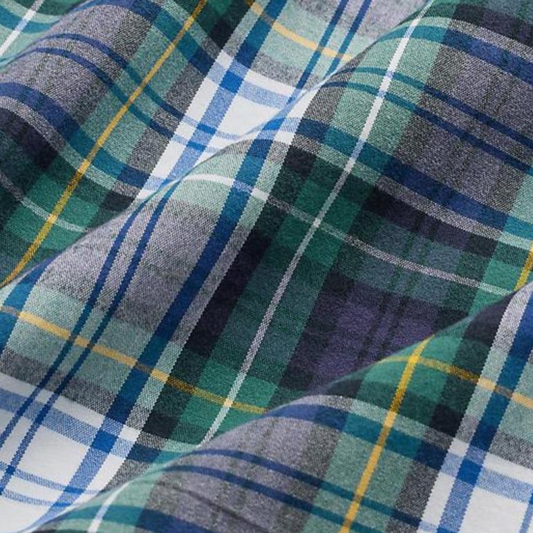 Polo Ralph Lauren Plaid Print Button-Down Collar Long Sleeve Shirt Men Shirts Green MNPOWOV16823861100