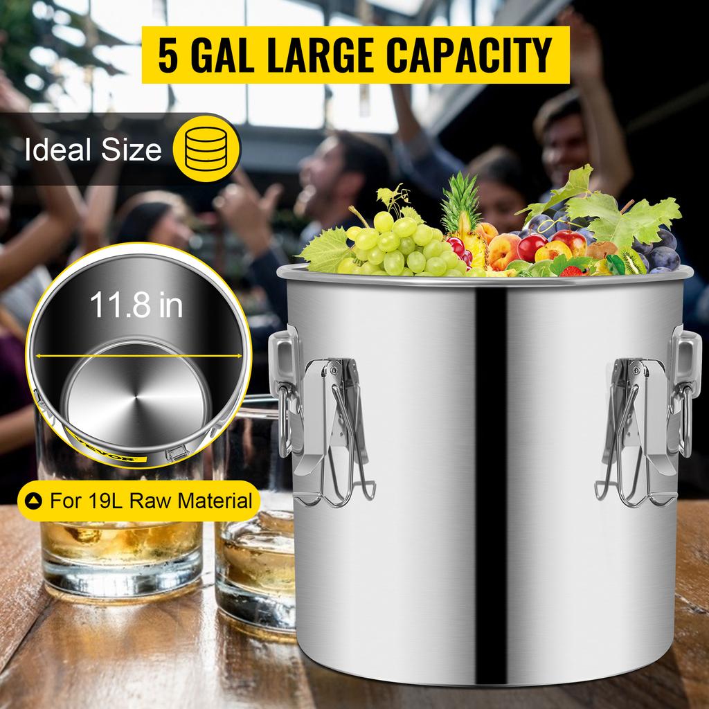 30L Alcohol Brewing Distiller DIY Moonshine Apparatus Stainless Steel Still Whisky Beer Brandy Home Appliance