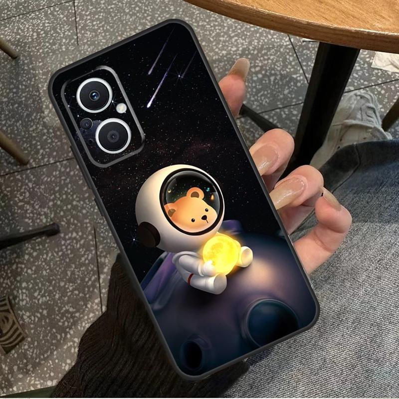 Cute Galaxy Astronaut For OPPO Reno 7 8 Lite 8T 14F 13F 11F 12F 10 11 12 13 14 Pro OPPO Find X9 X8 X5 X6 Pro Case