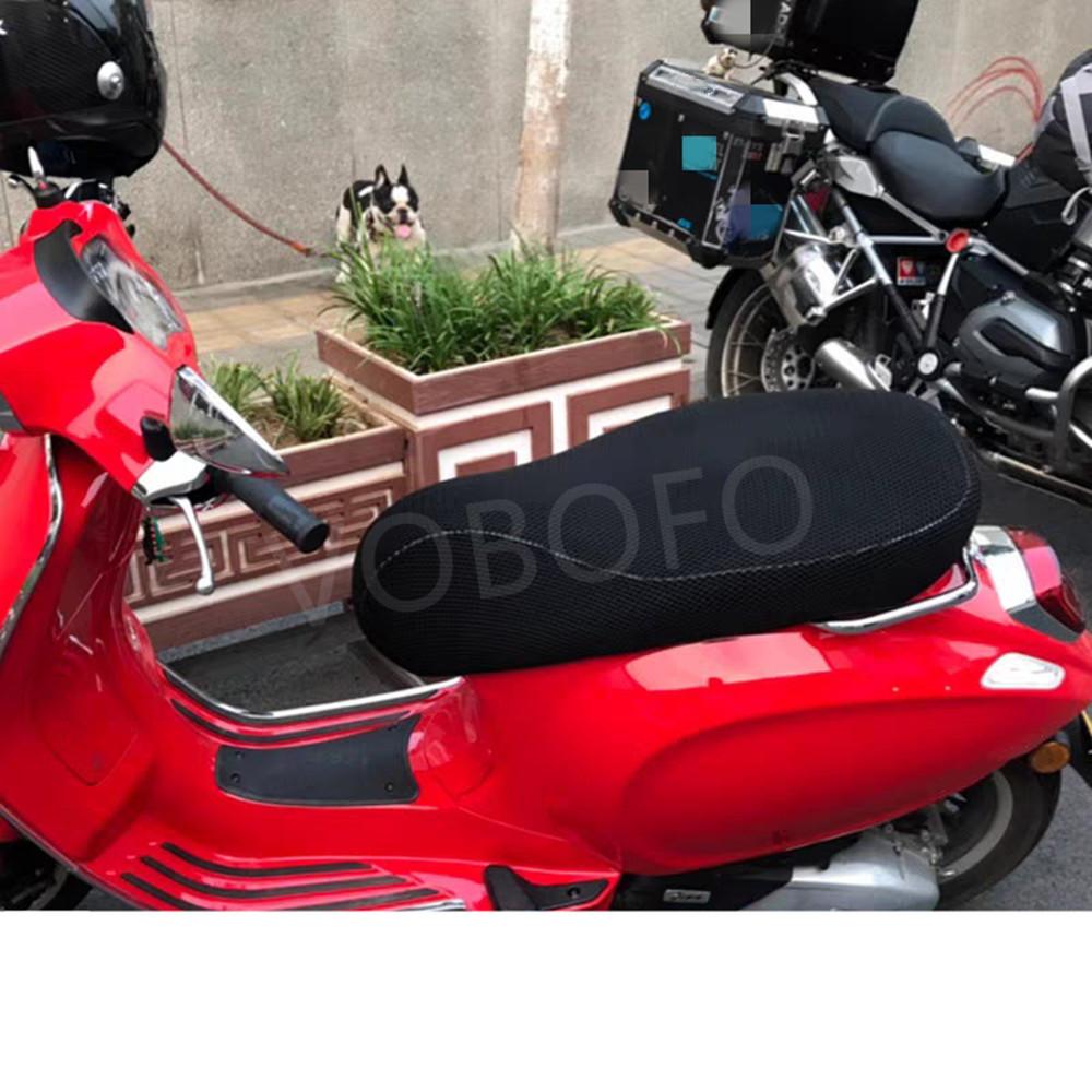 Fit for Piaggio Vespa GTS300 Motorcycle Accessories Anti Slip 3D Mesh Breathable Seat Cover Sun Protection Seat Cushion Cover