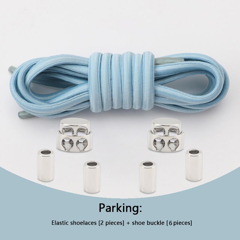 No Tie Shoelaces Tieless Elastic Shoe Laces Round Shoelace Sneakers for Kids and Adult with Strong Lock and Speed Shoestrings