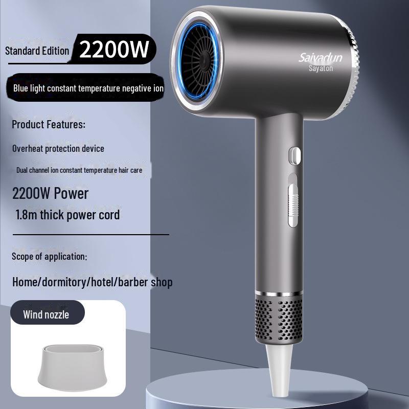 Celebrity-Style High-Power Blue Light Silent Hair Dryer for Home & Hotel Use