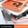 For iPhone 17 Pro Max Case Compatible with MagSafe Rotating Kickstand Clear Acrylic TPU Shockproof Phone Cover