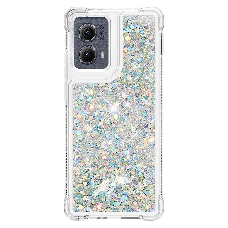 Edge 5G 2024 Case on For Fundas Motorola Edge 2024 Cover Bling Glitter Dynamic Liquid Case For Moto Edge2024 5G Phone Cases Etui