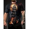 Vintage Sailboat Print Men T-Shirt Short Sleeve O-Neck Breathable Casual Fashion Oversized Tees Streetwear Men's Clothing