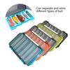 Detachable Compartments Fishing Lures Box Baits Case Fishing Tackle Storage Trays Hook Organizers Water Proof Lures Box