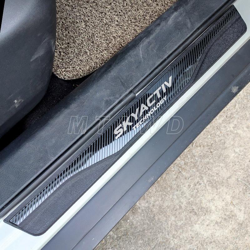 For Mazda 6 3 CX-5 Accessory 2014 2015 2016 2017 2018 Stainless Car Door Sill Scuff Plate Kick Entry Guard Pedal Protector