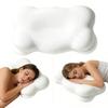 Ergonomisches Wolkenkissen Memory-Schaum Konturkissen mit atmungsaktivem Bezug Doppelte Höhe Halswirbelsäulen-Stützkissen für Seiten-, Rücken- und Bauchschläfer