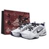 Air Monarch 4 Cushioning Slip Resistant Low Top Chunky Sneakers Unisex Black White 415445-102(Team1830--BOX)