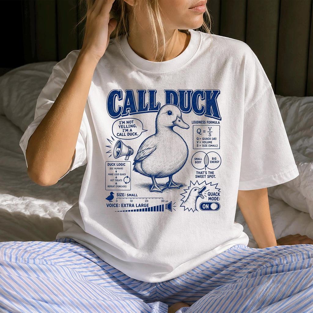 Funny Call Duck Shirt - Retro Poultry Gift - Sarcastic Call Duck Clothing