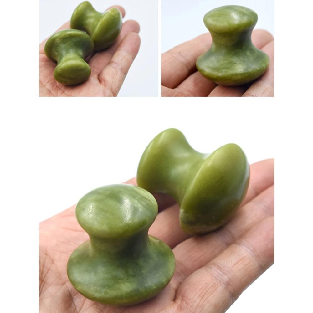 Natural Green Quartz Stone Massager Facial Roller Beauty Mushroom Shape Massage Eye Neck Care Slimming Health Beauty Tools
