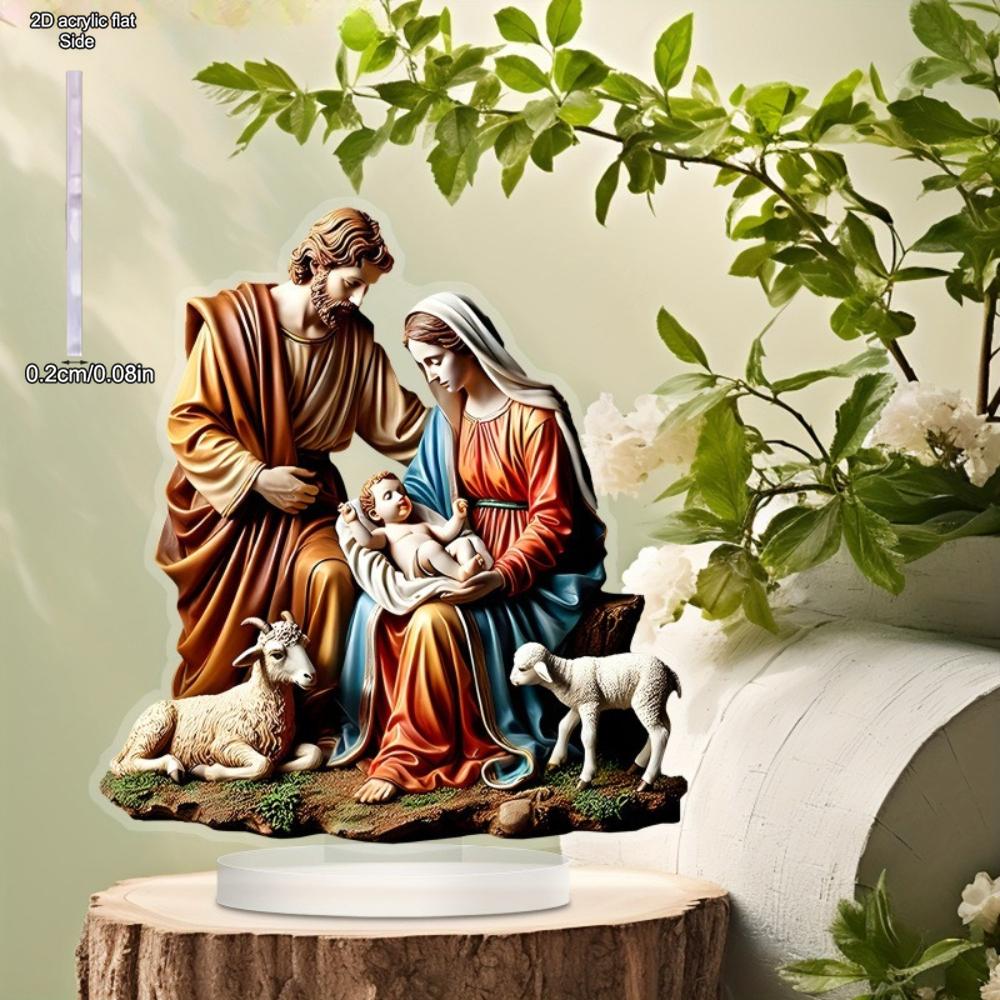 2D Flat Acrylic Decoration Welcomes The Birth of Newborns, Indoor and Outdoor Decoration - No Need for Batteries/electricity, Free Day Decoration, Sho