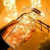 "8-Function Copper Wire LED String Lights with Remote - Christmas Holiday Decoration"