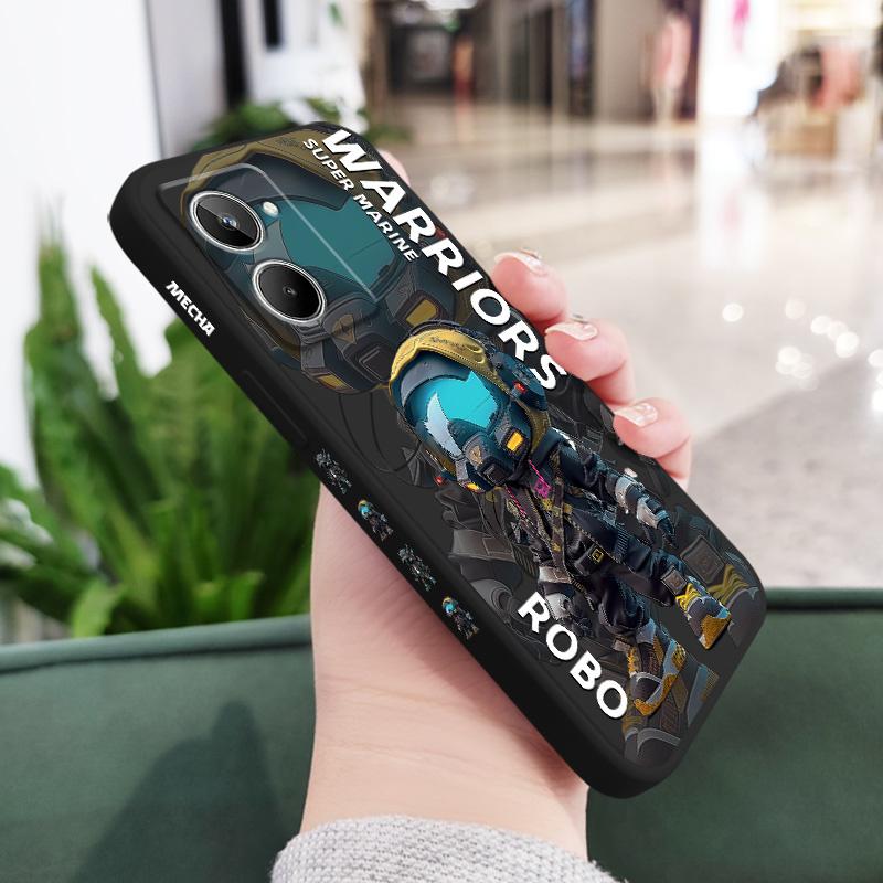 Trendy Cool Boy Phone Case For OPPO Realme 11 10 9 9i 8 8i 7 Pro Plus C35 C21Y C25Y C25 4G 5G Liquid Silicone Cover