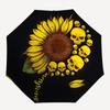 1pc Sunflower Skulls Automatic Open/Close Umbrella, Windproof, Folding Compact Umbrella with Lightweight Design for Women/Men072