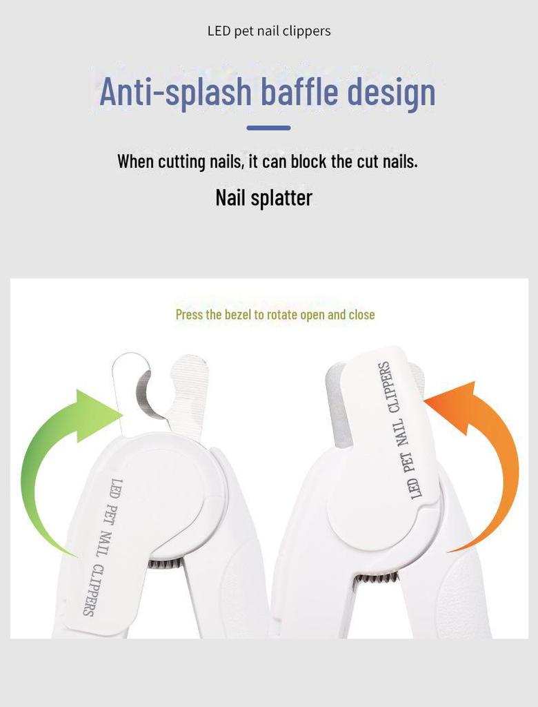 LED Haustiernagelschere für Hunde und Katzen