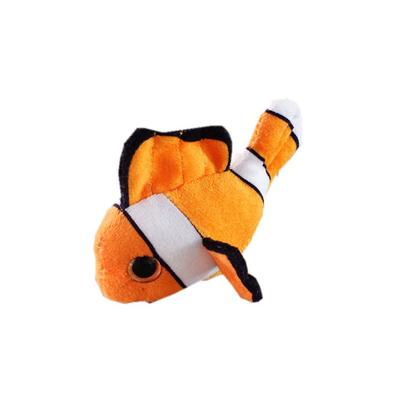 Creative Marine Animals Plush Fridge Magnet Cute Clown Fish Sticker Fluffy Doll Home Refrigerator Cartoon Decor Dolphin Octopus