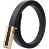 Unique Korean Style Womens Black Pu Belt Retro Simple Fashion Accessory For Use Everyday