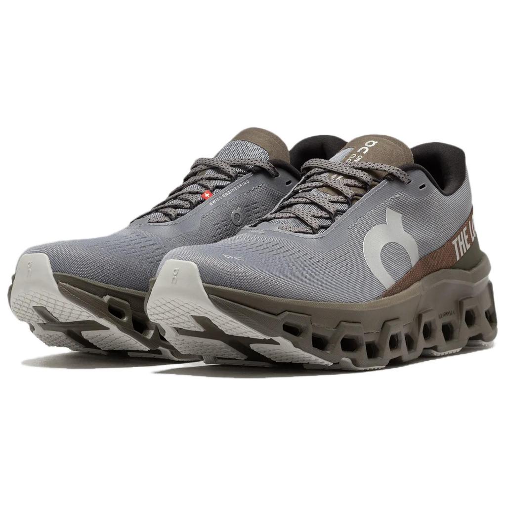 The Loop Running Supply x Pleasures x Cloudmonster 2 Mist Olive Men Sneakers Grey 3MF10493192