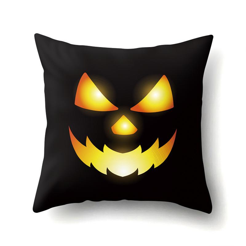 Halloween Pillowcase Car Waist Pillow Pumpkin Sofa Cushion Cover Office Home Living Room Pillowcase
