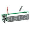 Car Clock Universal Automotive Digital Clock Date 3 In 1 LCD Display Electronic Temperature Noctilucent Trim Red Replacement-A87