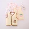 Gewatteerd Katoenen Baby Vest: Warm, mouwloos buitenkleding voor pasgeborenen en peuters - Herfst/Winter Stijl