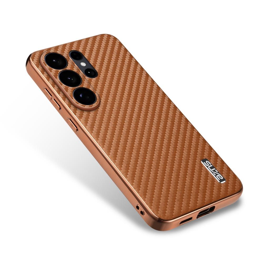 Matte Plating Carbon Fiber Cooling Breathable Armor Case Samsung S26 S22 Ultra S25 Edge S24 S23 Plus Ultra Thin Anti Drop Cover
