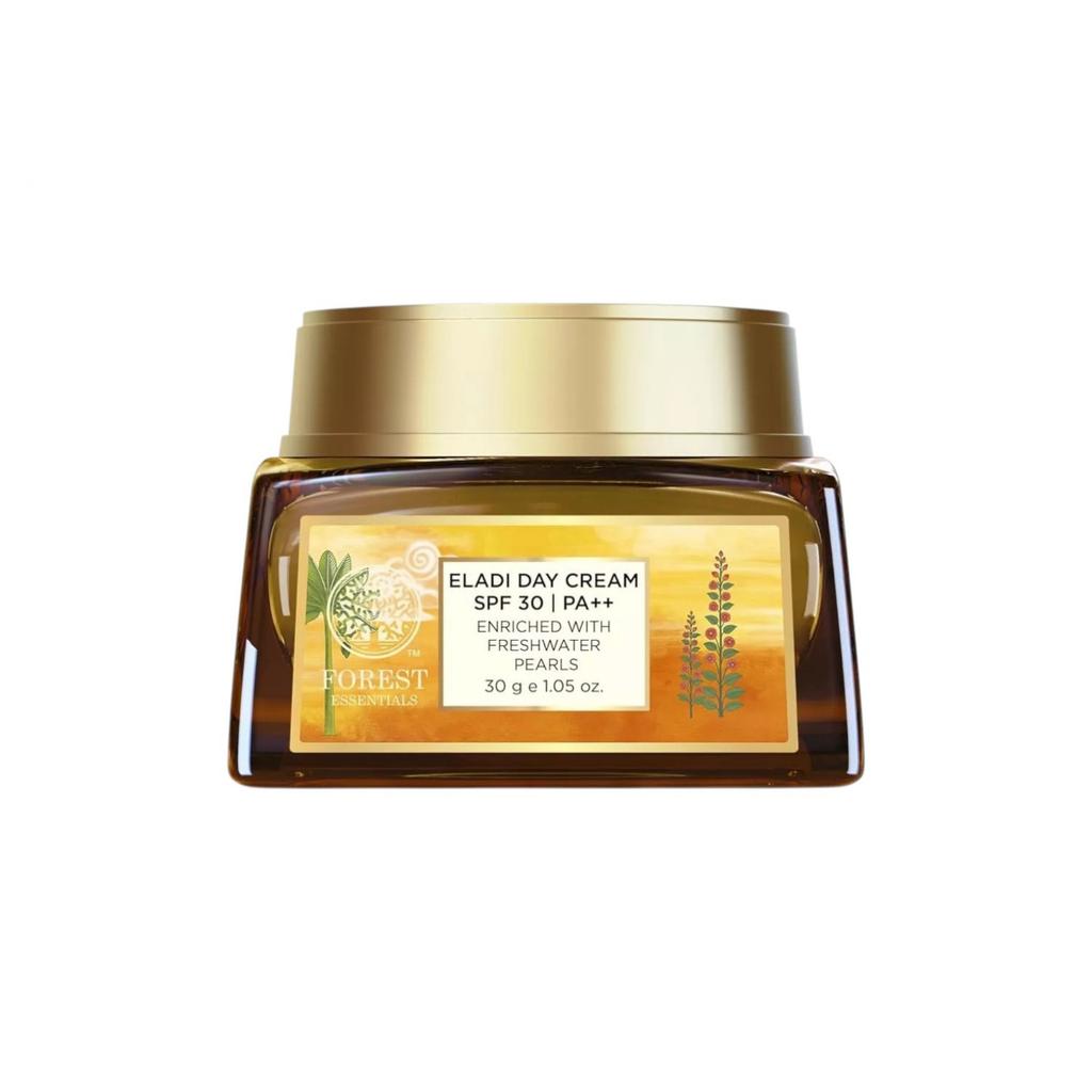 Дневной солнцезащитный крем с Жемчугом SPF 30 PA++ (30 г), Eladi Day Cream SPF 30 PA++ Enriched with Freshwater Pearls, Forest Essentials