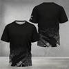 New 3D-printed Men's T-shirt for Summer Outdoor Sports and Fitness, Casual and Fashionable, Quick-drying and Breathable