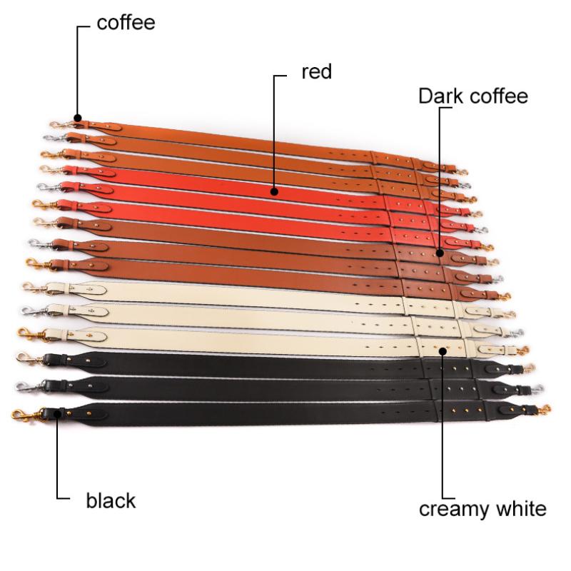 Genuine Leather Handbag Strap Cowhide Shoulder Crossbody Bag Straps Adjustable Replacement Belt for Women Purse Bags Accessories