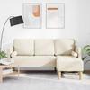 Sofa Set with Cushions Linen Polyester