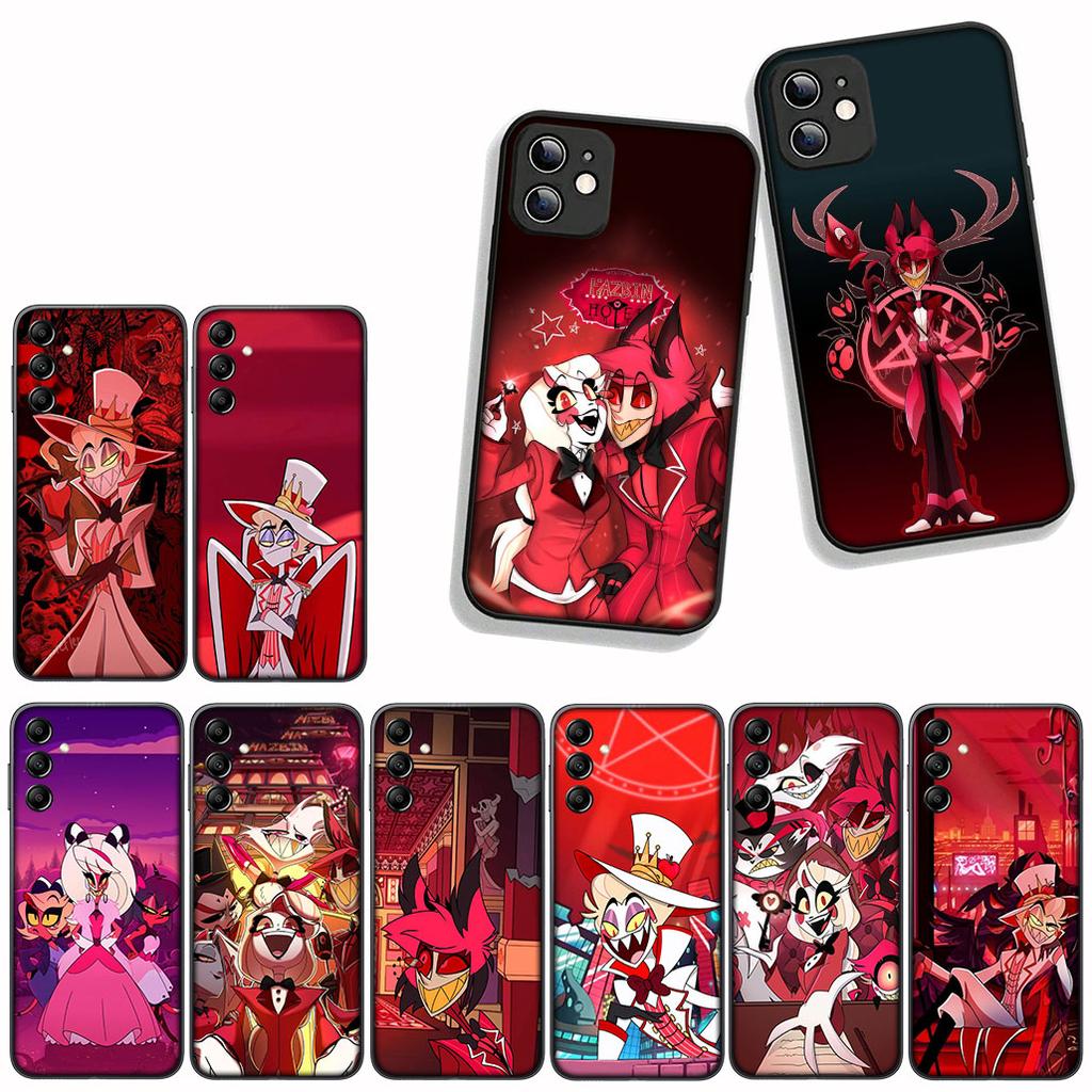 for Apple iPhone 17 16 15 11 Pro XS Max XR 6 7 8 Plus + SE 2020 5 16E Phone Cover Case H-Hazbins Alastor H-Hotels Angel Dust