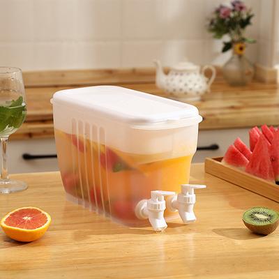 4000ml Water Jug With Faucet Cold Water Bottle Kettle Teapot Lemon Juice Jugs Kitchen Drinkware Container Heat Resistant Pitcher