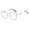 Latest Stylish Design Cat Eye Photochromism Prescription Reading Glasses Women Anti Blue Light Frame Clear Hyperopia Eyewear