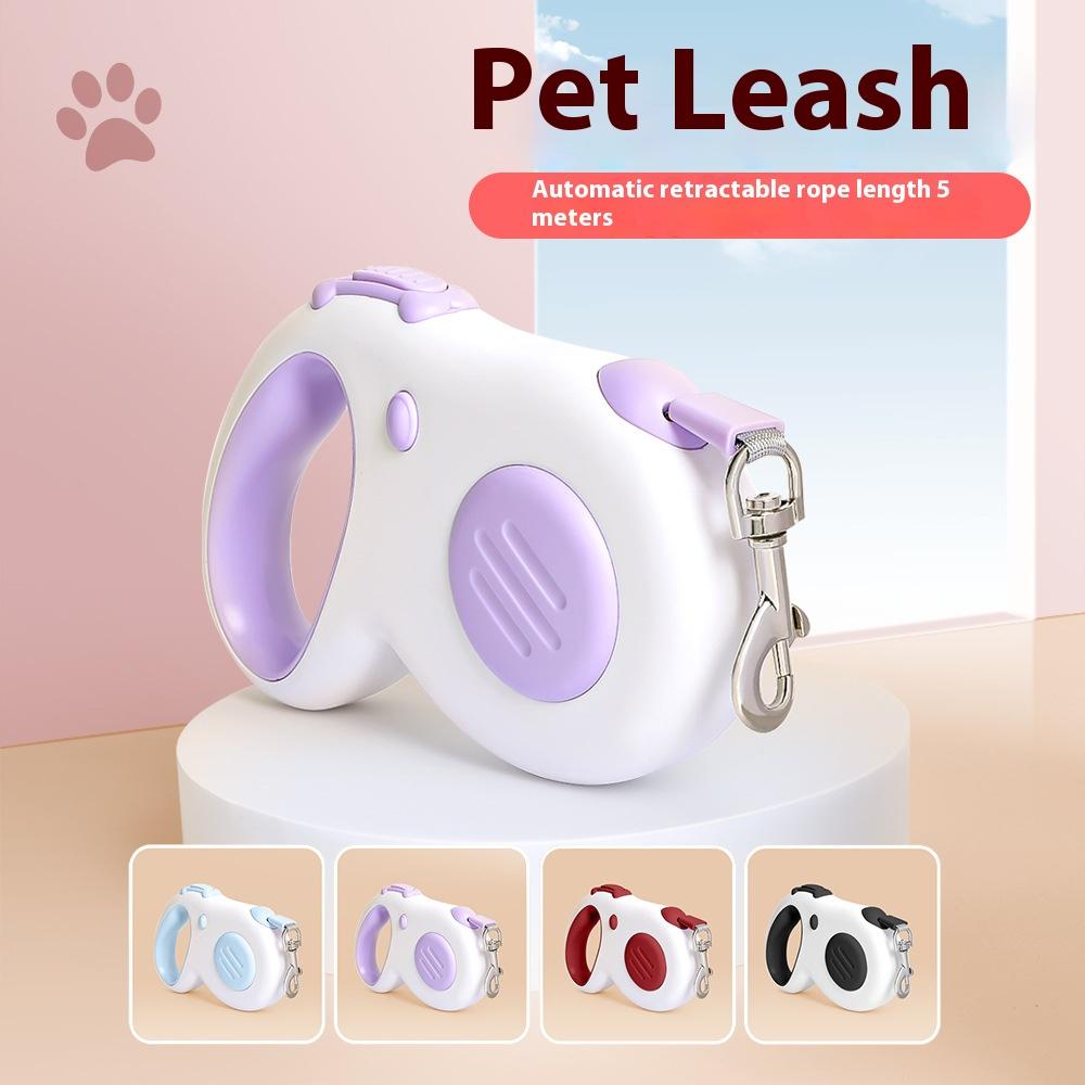 5m Dog Leash Strong Nylon Puppy Lead For Small Medium Large Dogs Cats Automatic Retractable Durable Yorkshire Pet Supplies