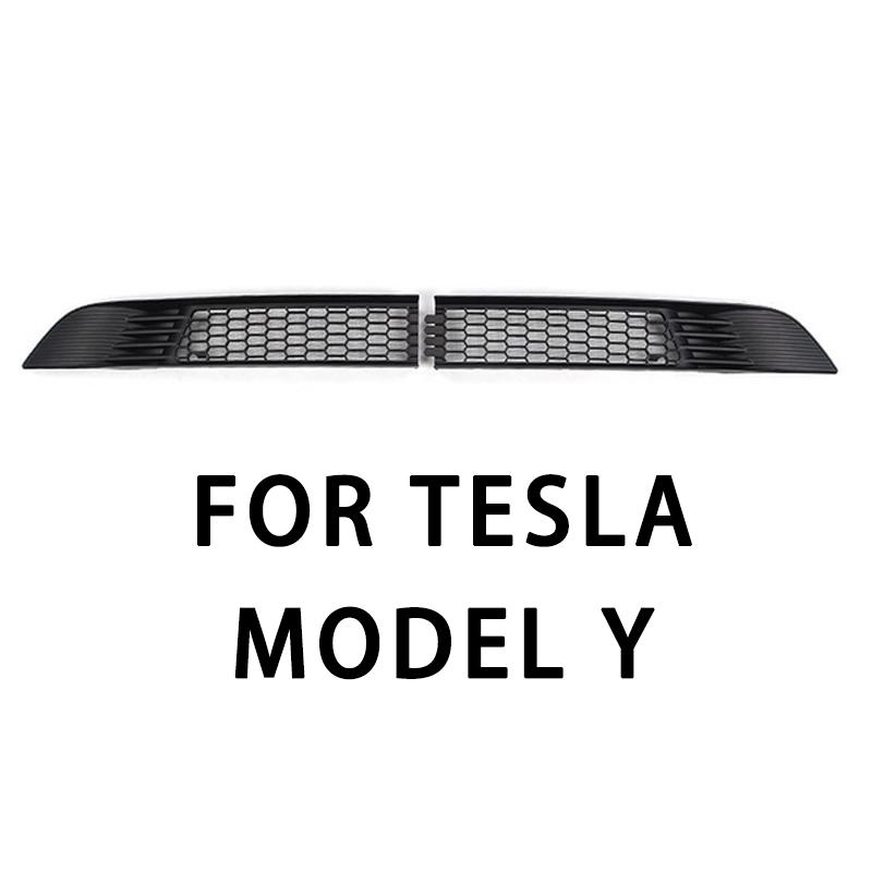 Car Lower Bumper Anti Insect Net Vent Cover  for Tesla Model Y Model 3 2020-2013 Front Grille Mesh Cover Air Inlet Vent Pane