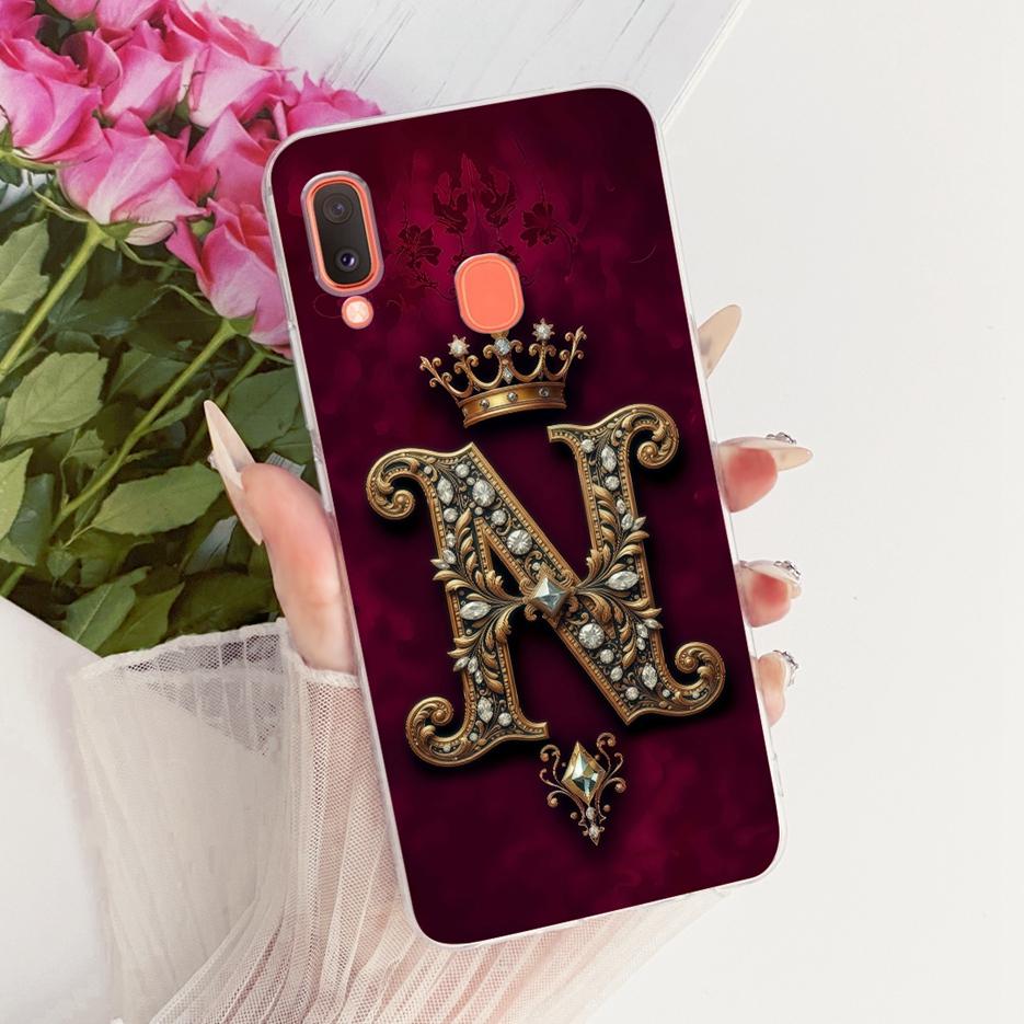For Samsung Galaxy A20e Case SM-A202F Cute Crown Letters Cover Soft Slim Phone Case For Samsung A20 A 20e 20 S Galaxy A20s Shell