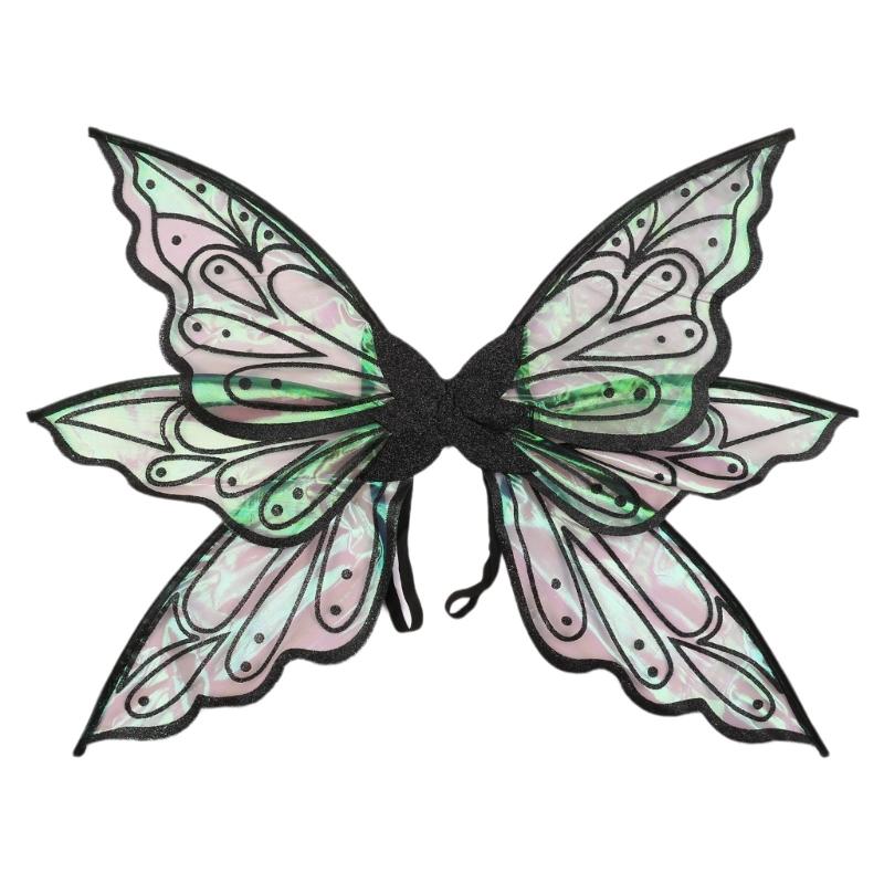 Princess Fairy Butterflies Angel Wing for Kids Girls Party Fancy Wand Carnival Costume for Halloween Cosplay