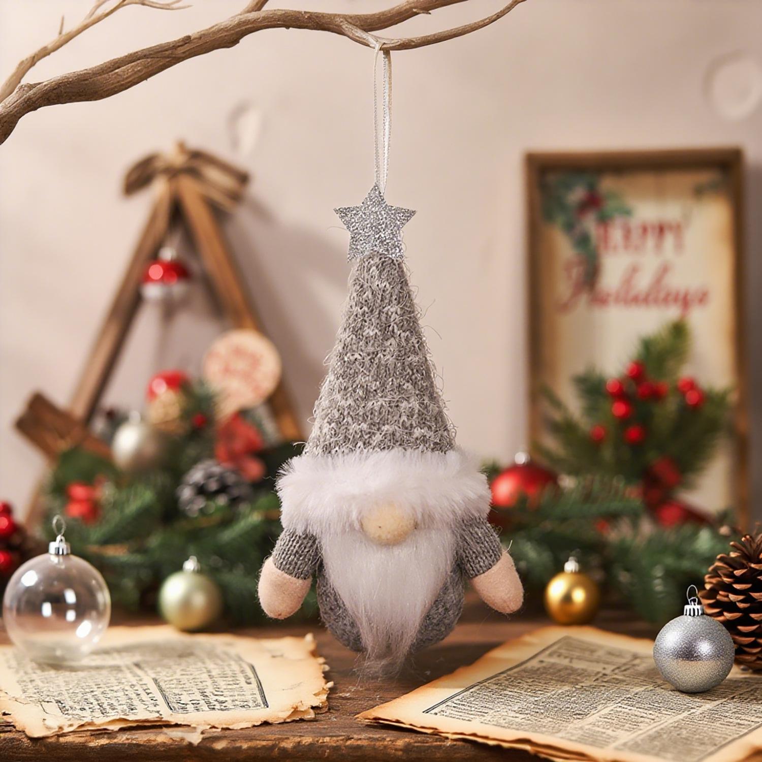 

Christmas Decoration Forest Man Doll Christmas Tree Pendant Hanging Xmas Hanging Christmas Home Decor New Year Gift 2025