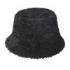 Internet celebrity Korean version hat baby Reba same lamb plush bucket hat female student warm basin hat wholesale