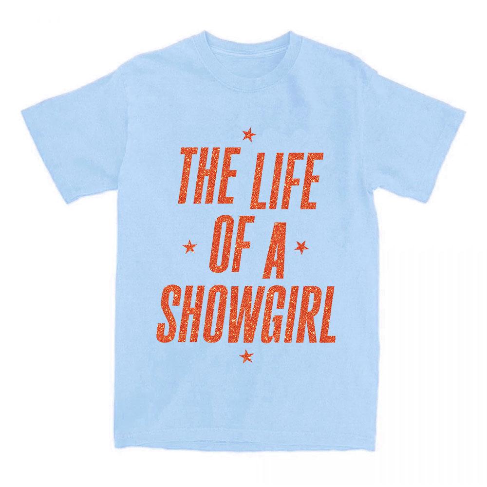 The Life of A Showgirl Album T-shirt Cotton Short Sleeve Female Tshirts Casual Women Men Clothing Graphic Printing Tees Top Girl