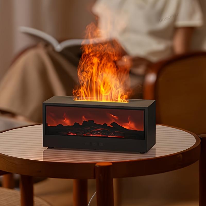 Simulovaný 3D krbový aroma difuzér Chytrý zvlhčovač pro domácnost ovládaný dálkovým ovladačem