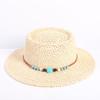 Popular fashion hollow woven concave-convex top straw hat men's and women's fashion summer sunscreen sunshade straw hat