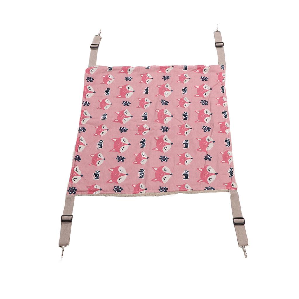 Cat Hammock Soft Comfortable Warm Pet Double Layer Plush Hammock for Rabbits Kittens Hamsters Puppies Ferrets
