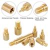 Heat Iron Thread Head Brass Hot Nut Insertion Kit M2-M8 Tips For 936 T65 T85 HS01 Sh72 Soldering